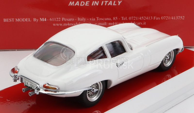 Najlepší model Jaguar E-type Coupe 1963 - Osobné auto Eva Kant 1:43 Biela