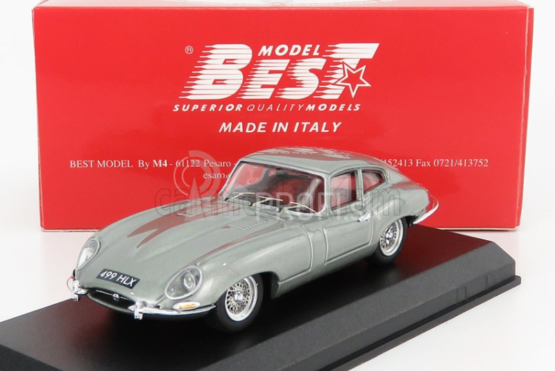 Najlepší model Jaguar E-type Coupe 1964 - Osobný automobil George Harrison 1:43 Grey Met