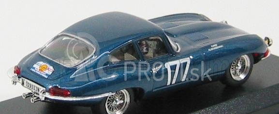 Najlepší model Jaguar E-type Coupe N 177 Tour De France 1963 Cardi - Klukaszewski 1:43 Blue Met