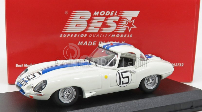 Najlepší model Jaguar E-type Lightweight 3.8l Team Briggs Cunningham N 15 24h Le Mans 1963 S.cunningham - B.grossmann 1:43 White Blue