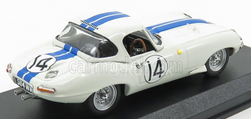 Najlepší model Jaguar E-type N 14 24h Le Mans 1963 Hansgen - Pabst 1:43 White Blue