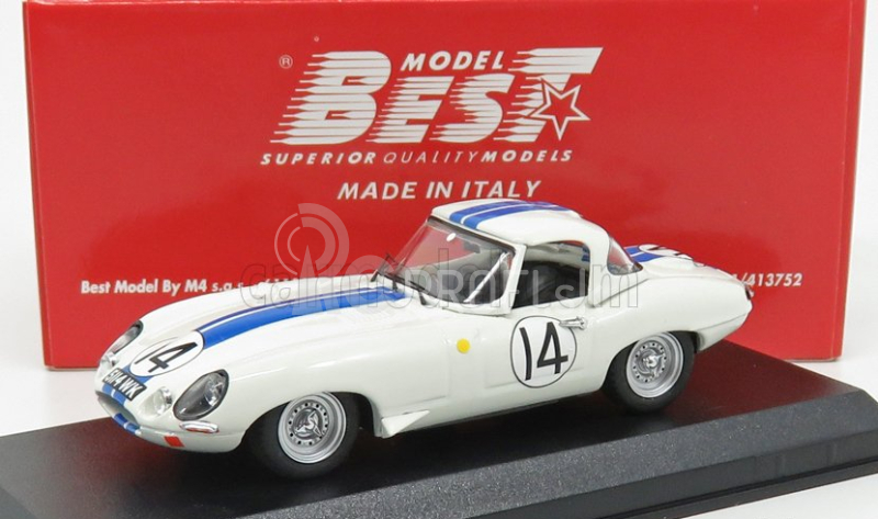 Najlepší model Jaguar E-type N 14 24h Le Mans 1963 Hansgen - Pabst 1:43 White Blue