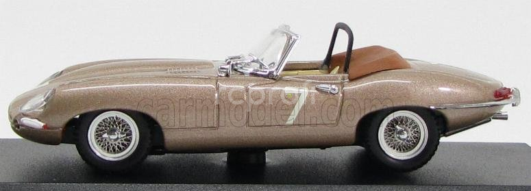 Najlepší model Jaguar E-type Spider N 7 Del Mar Usa 1961 Wally Barnitz 1:43 Bronzová mincovňa