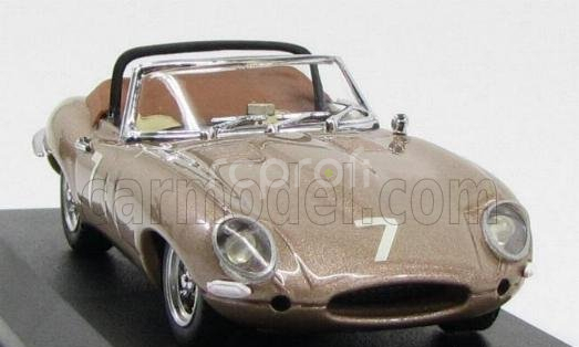 Najlepší model Jaguar E-type Spider N 7 Del Mar Usa 1961 Wally Barnitz 1:43 Bronzová mincovňa