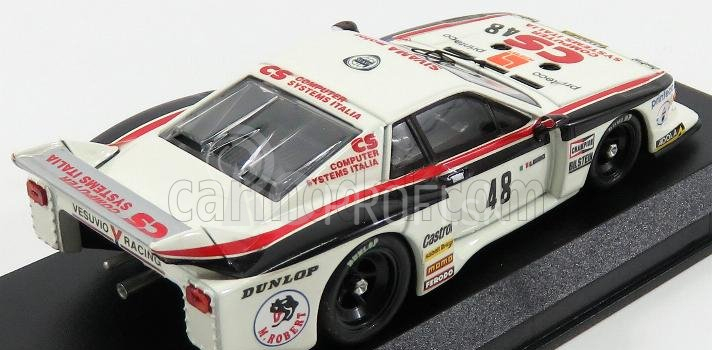 Najlepší model Lancia Beta Montecarlo N 48 6h Silverstone 1982 Castellano - Crawford 1:43 Biela červená