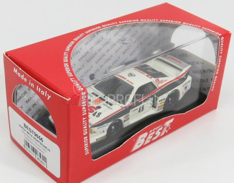 Najlepší model Lancia Beta Montecarlo N 48 6h Silverstone 1982 Castellano - Crawford 1:43 Biela červená