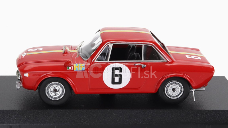 Najlepší model Lancia Fulvia 1.3 Coupe Hf N 6 Winner Rally Sanremo 1969 H.kallstrom - G.haggbon 1:43 Red