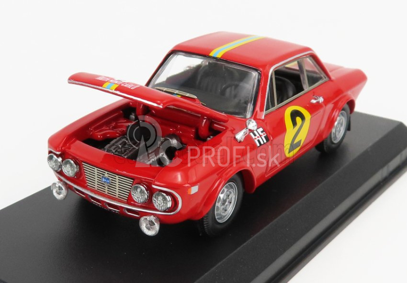 Najlepší model Lancia Fulvia 1.3 Hf Coupe N 2 Rally Montecarlo 1967 S.munari - G.harris 1:43 Červená