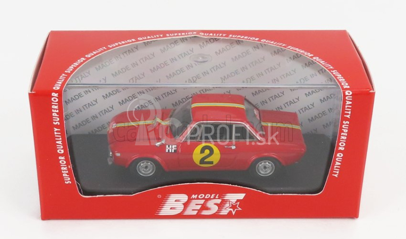 Najlepší model Lancia Fulvia 1.3 Hf Coupe N 2 Rally Montecarlo 1967 S.munari - G.harris 1:43 Červená