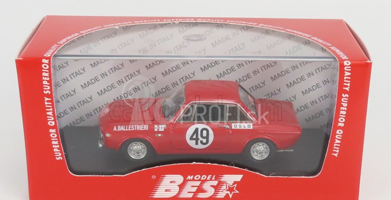 Najlepší model Lancia Fulvia 1.6 Hf Coupe N 49 6th Rally Montecarlo 1970 A.ballestrieri - D.audetto 1:43 Red