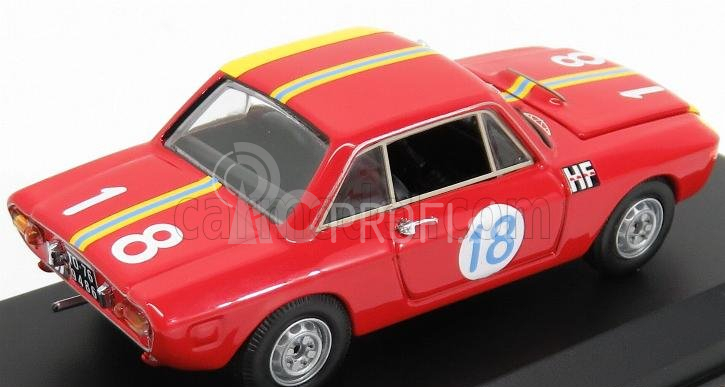 Najlepší model Lancia Fulvia Coupe 1.3 Hf N 18 Winner Class Gt 1.3 Targa Florio 1966 Cella - Marzi 1:43 Red