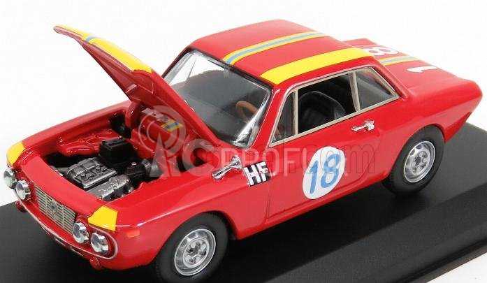 Najlepší model Lancia Fulvia Coupe 1.3 Hf N 18 Winner Class Gt 1.3 Targa Florio 1966 Cella - Marzi 1:43 Red