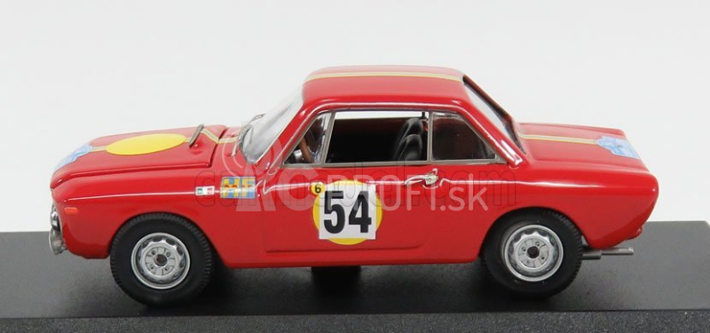 Najlepší model Lancia Fulvia Coupe 1.3 Hf N 54 3. Coppa Delle Alpi 1968 Trautmann - Trautmann 1:43 Červená