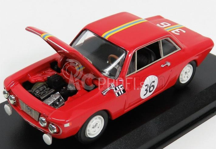 Najlepší model Lancia Fulvia Hf 1.3 Coupe N 36 Winner Rally Sanremo 1966 Cella - Lombardini 1:43 Red