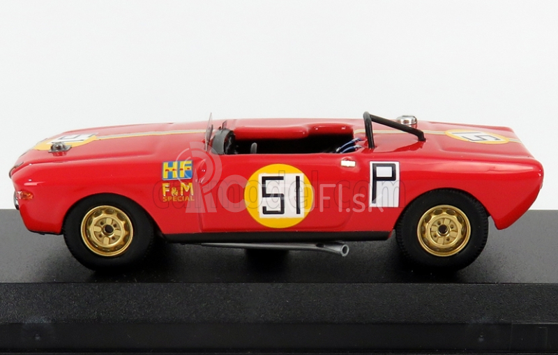 Najlepší model Lancia Fulvia Special Hf Spider N 51 1000km Nurburgring 1969 U.maglioli - R.pinto 1:43 Červeno-žltá