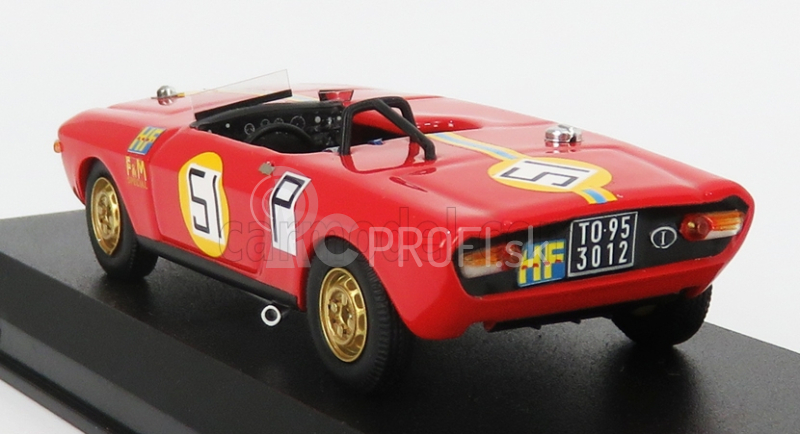 Najlepší model Lancia Fulvia Special Hf Spider N 51 1000km Nurburgring 1969 U.maglioli - R.pinto 1:43 Červeno-žltá