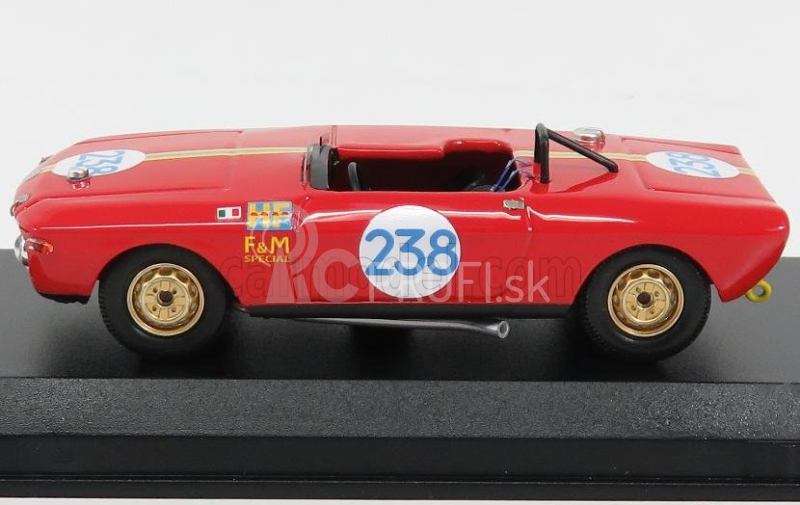 Najlepší model Lancia Fulvia Spider Special Hf N 238 Targa Florio 1969 Munari - Aaltonen 1:43 Red