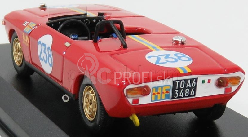 Najlepší model Lancia Fulvia Spider Special Hf N 238 Targa Florio 1969 Munari - Aaltonen 1:43 Red