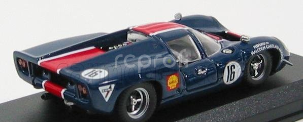 Najlepší model Lola T70 Coupe N 16 Norisring 1969 B.muir 1:43 Modrá červená