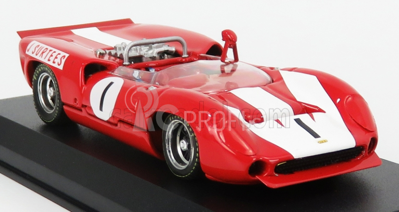 Najlepší model Lola T70 Mkii Spider N 1 Winner Brands Hatch Guard Trophy 1966 J.surtees 1:43 červená biela