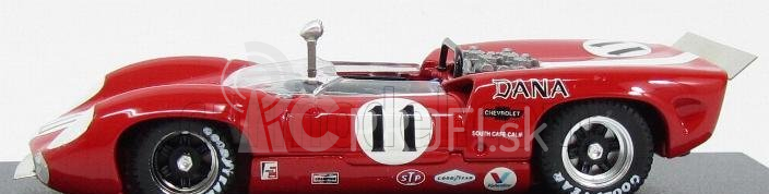 Najlepší model Lola T70 Spider N 11 Bridgehampton 1967 L.motscheker 1:43 Červená biela