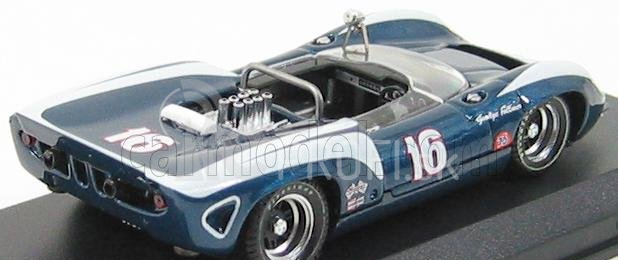 Najlepší model Lola T70 Spider N 16 Riverside 1967 G.follmer 1:43 Blue Met White