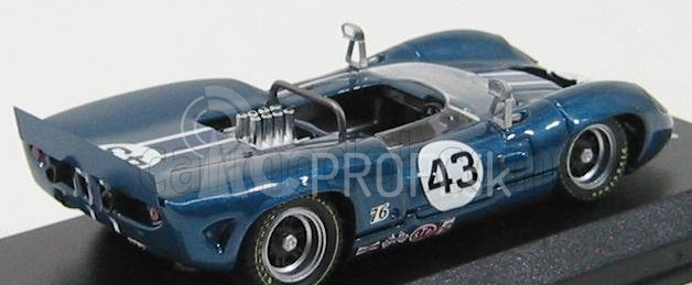 Najlepší model Lola T70 Spider N 43 Riverside 1966 J.stewart 1:43 Blue Met