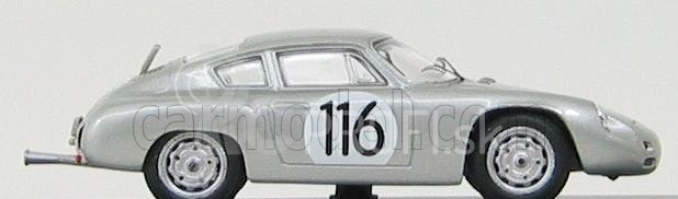 Najlepší model Porsche 1600gs Abarth N 116 Targa Florio 1960 Linge - Strahle - Lissmann 1:43 Silver