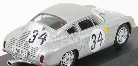 Najlepší model Porsche 1600gs Abarth N 34 Le Mans 1962 Barth - Herrmann 1:43 Silver