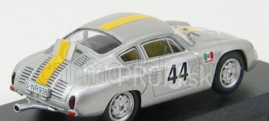 Najlepší model Porsche 1600gs Abarth N 44 Targa Florio 1962 Conte - Pucci - Barth 1:43 Silver Yellow