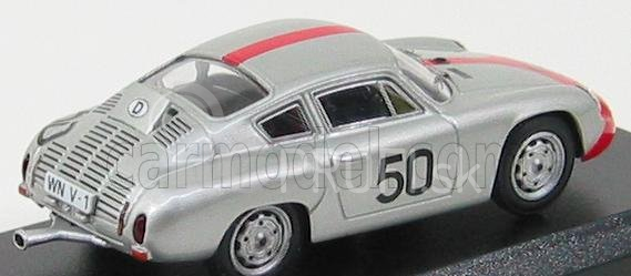 Najlepší model Porsche 1600gs Abarth N 50 Targa Florio 1962 Strale - Hahnl 1:43 Silver Red