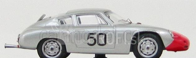 Najlepší model Porsche 1600gs Abarth N 50 Targa Florio 1962 Strale - Hahnl 1:43 Silver Red