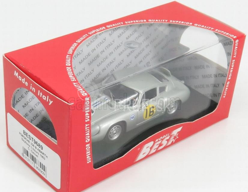 Najlepší model Porsche 356b Abarth N 16 Winner 3h Daytona 1963 C.cassel 1:43 Silver