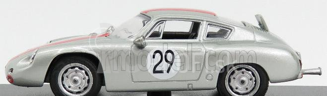 Najlepší model Porsche 356b Carrera Abarth N 29 1000km Nurburgring 1963 Rank - Wutherich 1:43 Silver Red