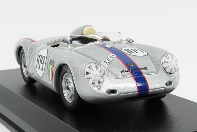 Najlepší model Porsche 550 Rs Spider N 109 Memorial Nassau Trophy Race 1957 R.rodriguez 1:43 Silver