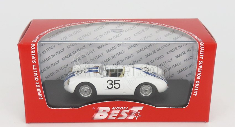 Najlepší model Porsche 550 Rs Spider N 35 24h Le Mans 1957 Hugus - G.de Beaufort 1:43 White Blue