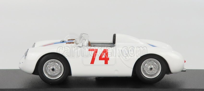 Najlepší model Porsche 550 Rs Spider N 74 Nassau Memorial Trophy Race 1958 D.sesslar 1:43 White Blue