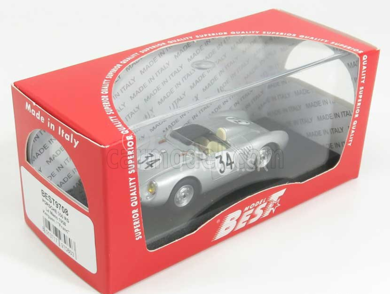 Najlepší model Porsche 550 Rs Spider Team J.p.colas N 34 24h Le Mans 1958 J.kerguen - Franc ( J.dewes ) 1:43 Silver