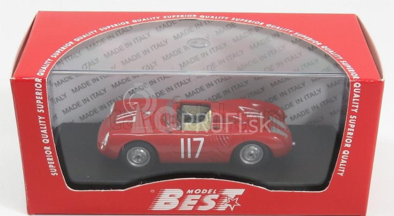 Najlepší model Porsche 550 Spider N 117 Scca National Thompson 1959 J.trotter 1:43 Red