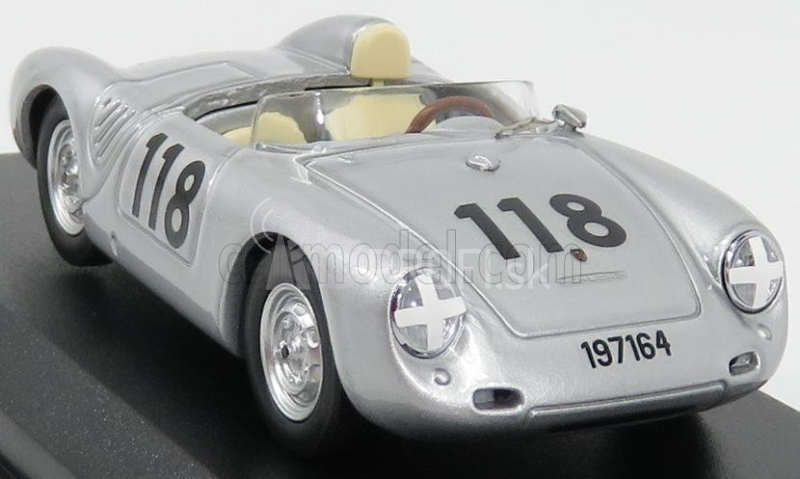 Najlepší model Porsche 550rs Spider N 118 2nd Targa Florio 1959 1:43 Silver