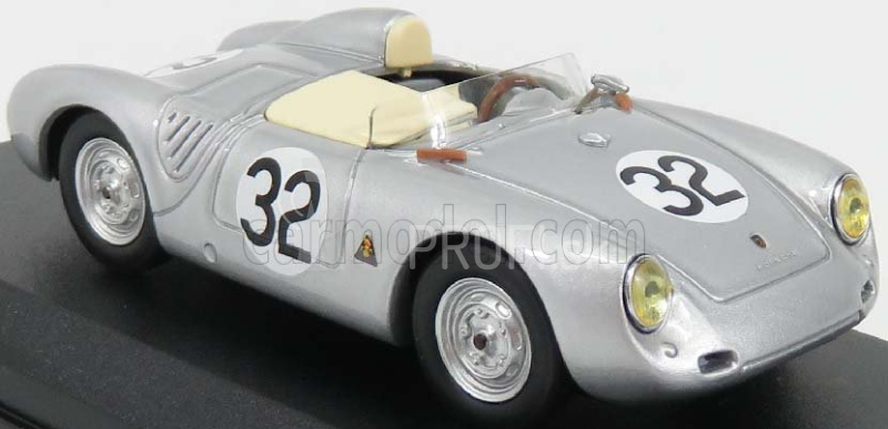 Najlepší model Porsche 550rs Spider N 32 24h Le Mans 1958 Godin De Beaufort - Linge 1:43 Silver