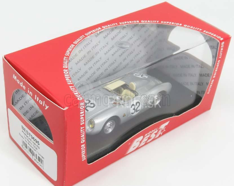 Najlepší model Porsche 550rs Spider N 32 24h Le Mans 1958 Godin De Beaufort - Linge 1:43 Silver