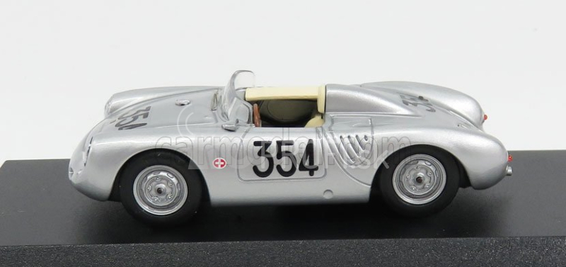 Najlepší model Porsche 550rs Spider N 354 Mille Miglia 1957 Heinz Schiller 1:43 Silver