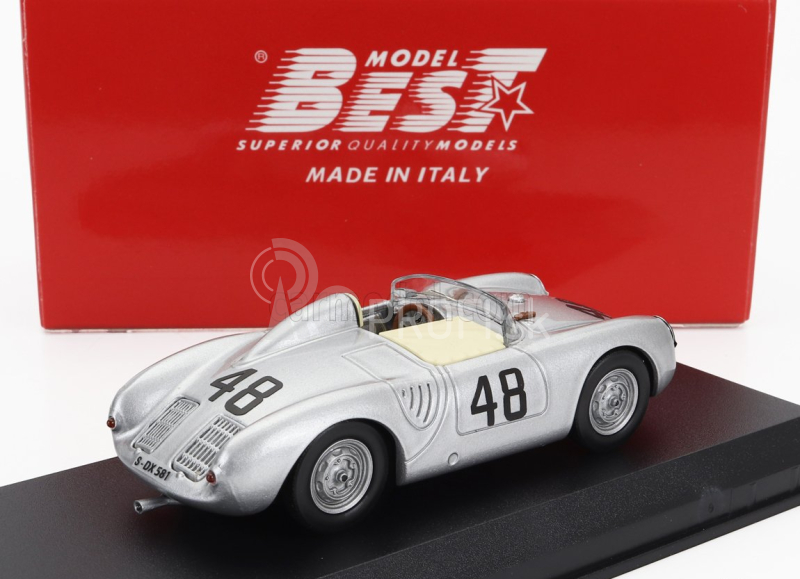 Najlepší model Porsche 550rs Spider N 48 1000km Buenos Aires 1958 Stirling Moss - Jean Behra 1:43 Silver