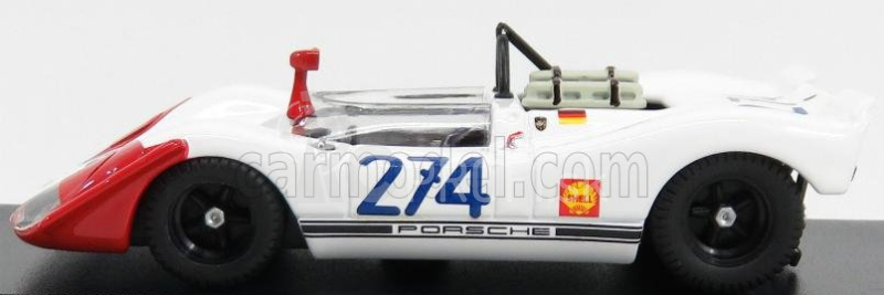 Najlepší model Porsche 908/02 N 274 3. Targa Florio 1969 Stommelen - Herrmann 1:43 Bielo-červená