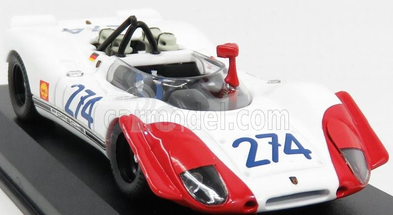 Najlepší model Porsche 908/02 N 274 3. Targa Florio 1969 Stommelen - Herrmann 1:43 Bielo-červená