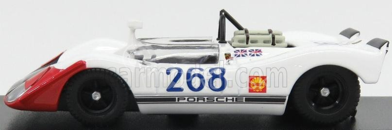 Najlepší model Porsche 908/02 N 968 Targa Florio 1969 Redman - Attwood 1:43 Bielo-červená