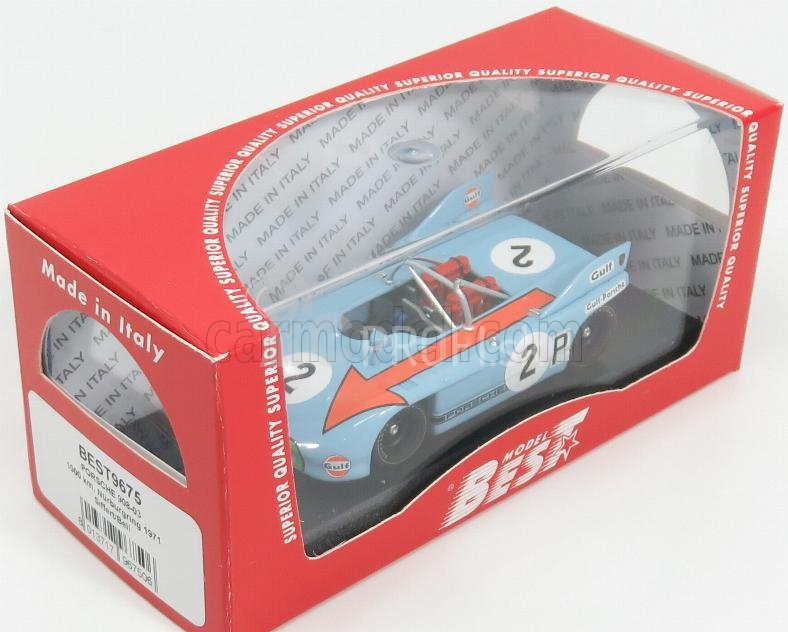 Najlepší model Porsche 908/03 N 2 1000km Nurburgring 1971 Bell - Siffert 1:43 Light Blue