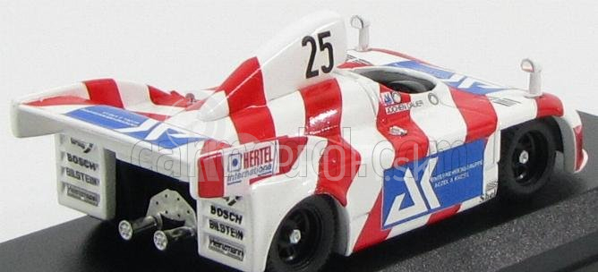 Najlepší model Porsche 908/03 Turbo Gr.6 Brunn Racing N 25 Drm Norisring 1983 J.dauer 1:43 Biela červená modrá