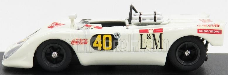 Najlepší model Porsche 908/2 Flunder Spider N 40 Temporada 1970 Decadenet - Pairetti 1:43 White